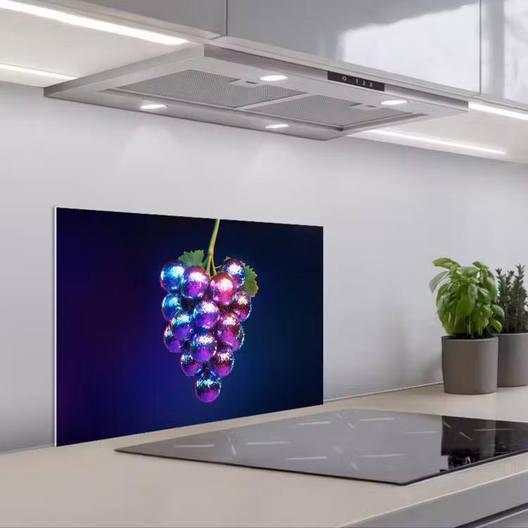 Spatscherm keuken - Paars - Disco - Feest - Druif — 5