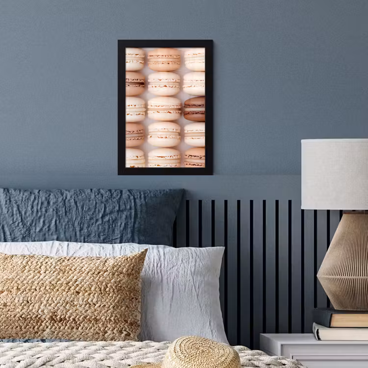 Poster met lijst - Macarons - Beige - Bruin — 3