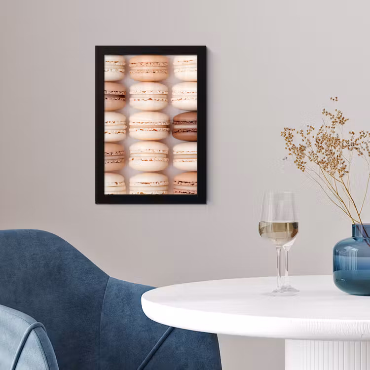 Poster met lijst - Macarons - Beige - Bruin — 4