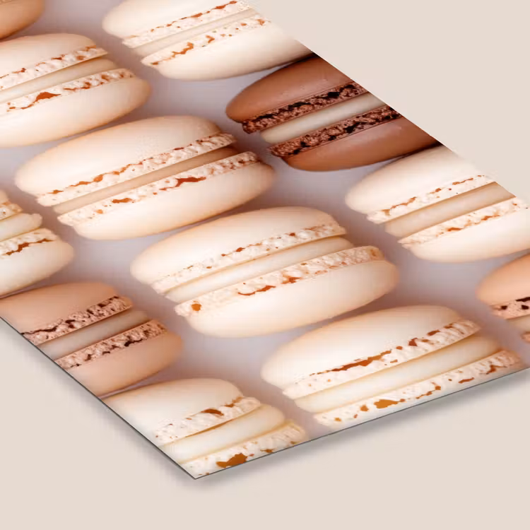 Poster met lijst - Macarons - Beige - Bruin — 7