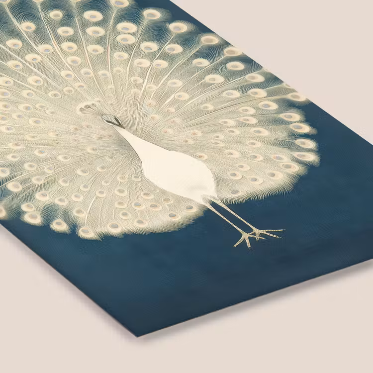 Poster met lijst - Vogel - Blauw - Vintage — 7