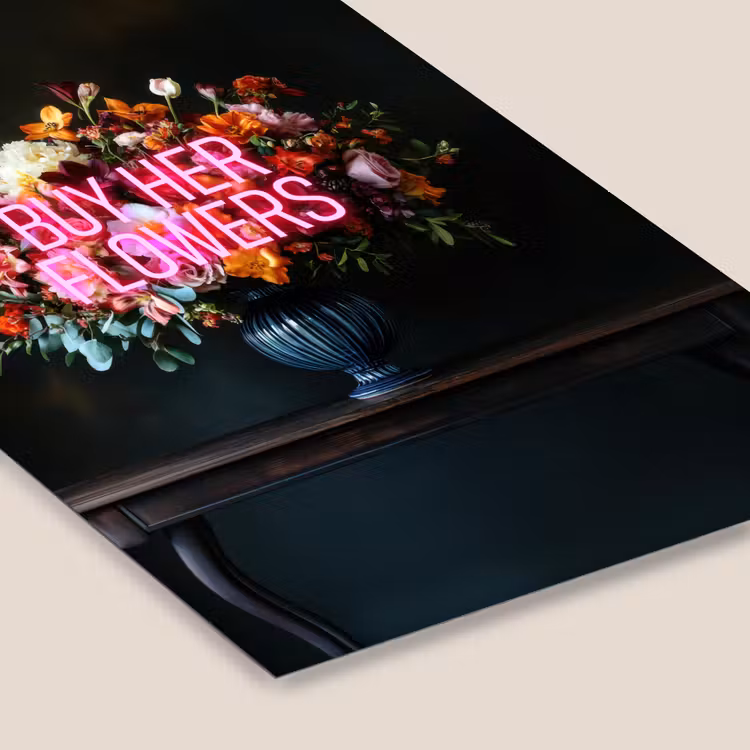 Poster met lijst - Buy Her Flowers Stilleven Boeket — 7