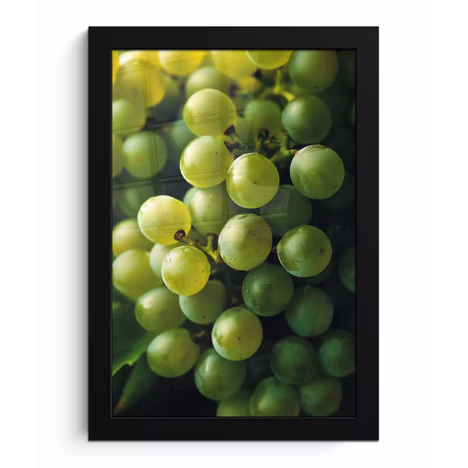Poster met lijst - Druiven - Tros - Groen — 1