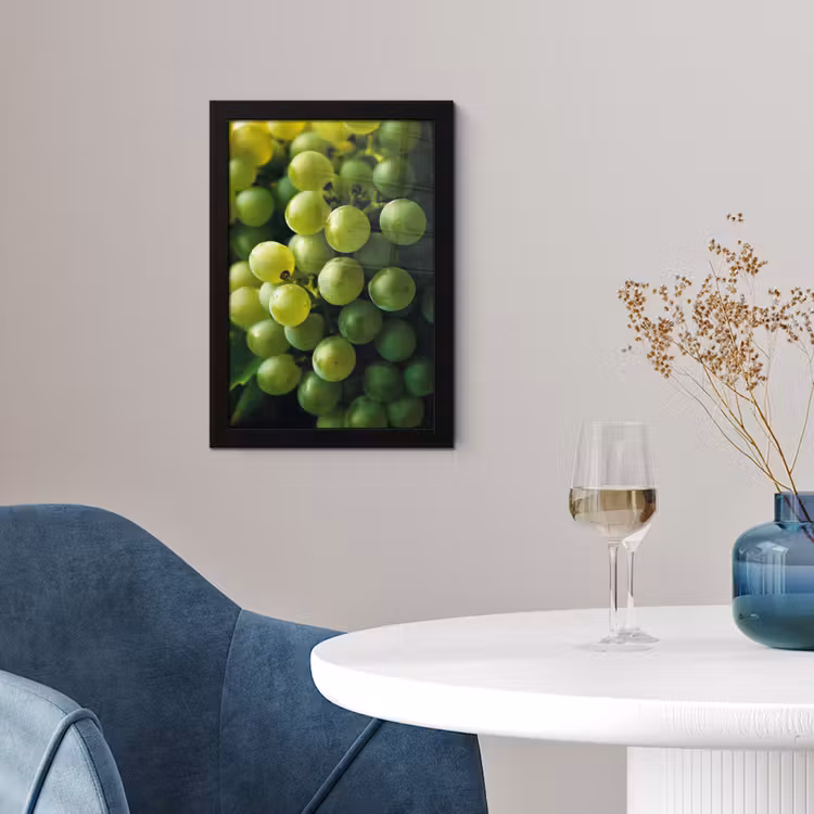 Poster met lijst - Druiven - Tros - Groen — 4