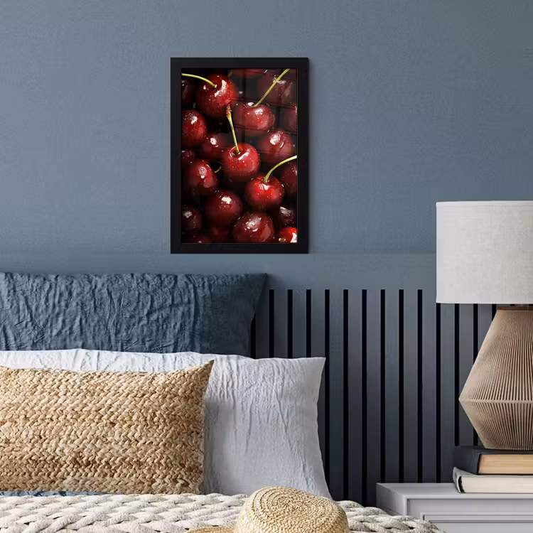 Poster met lijst - Rood - Fruit - Kersen — 3