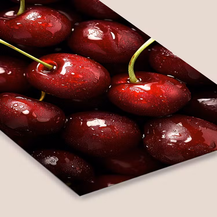 Poster met lijst - Rood - Fruit - Kersen — 7