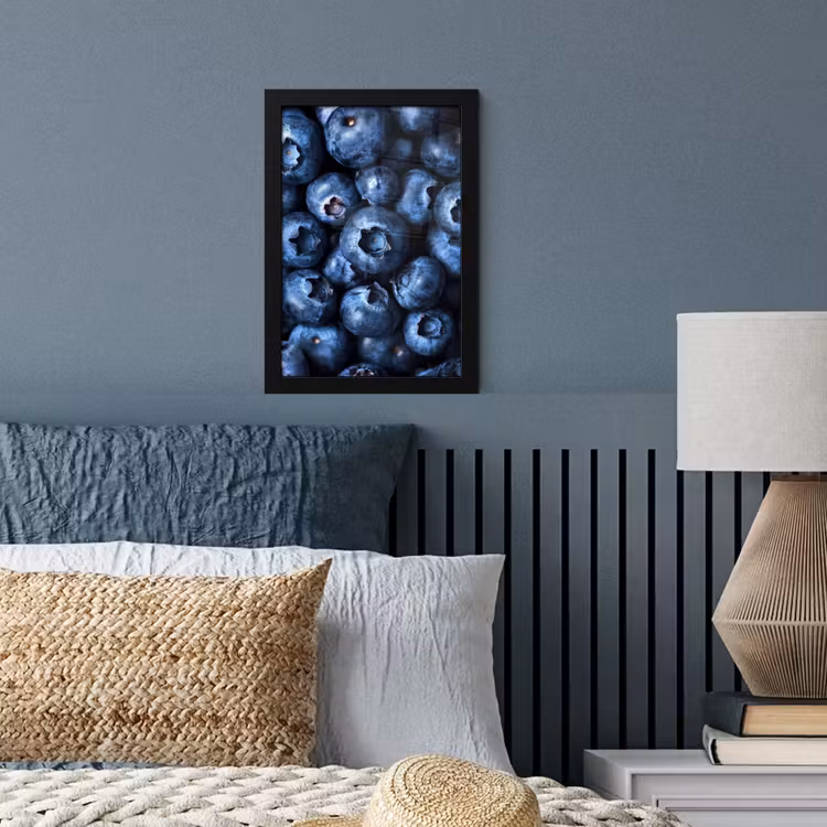 Poster met lijst - Bessen - Blauw - Fruit — 3