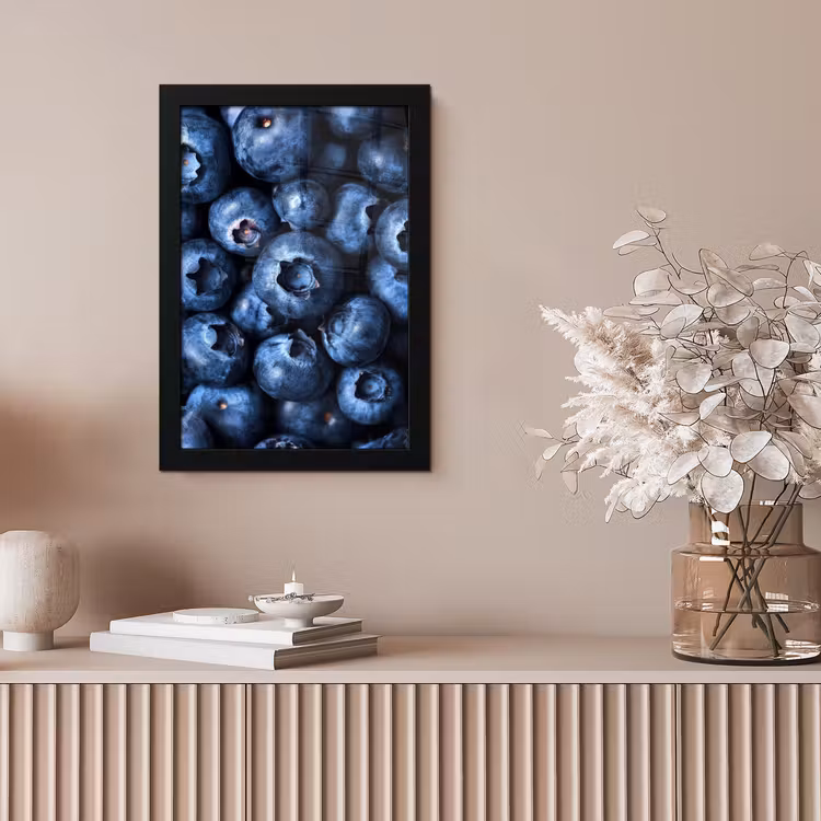 Poster met lijst - Bessen - Blauw - Fruit — 5