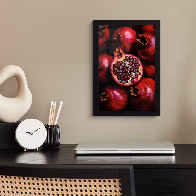 Poster met lijst - Granaatappel - Rood - Fruit — 2