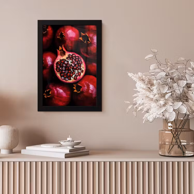 Poster met lijst - Granaatappel - Rood - Fruit — 5
