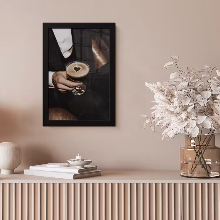 Poster met lijst - Hartje - Cocktail - Espresso Martini - Hand — 5