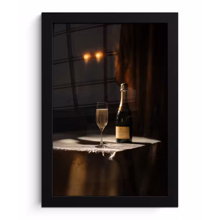 Poster met lijst - Prosecco - Bubbels - Sfeervol - Drank — 1