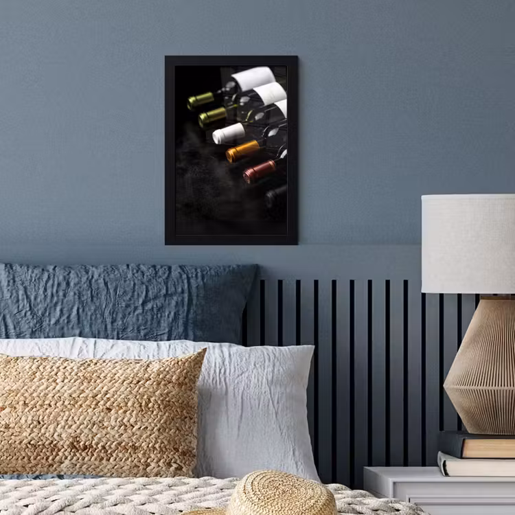 Poster met lijst - Wijn - Flessen - Variatie - Smaken — 3