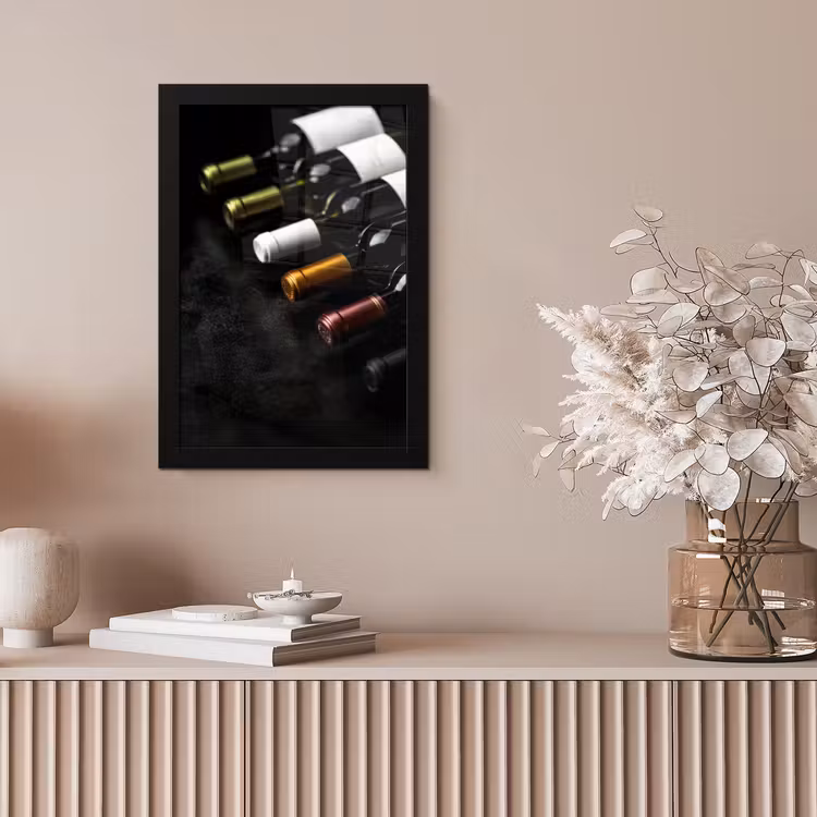Poster met lijst - Wijn - Flessen - Variatie - Smaken — 5