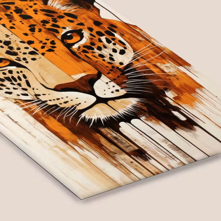 Poster met lijst - Luipaard - Symmetrisch - Strepen — 7