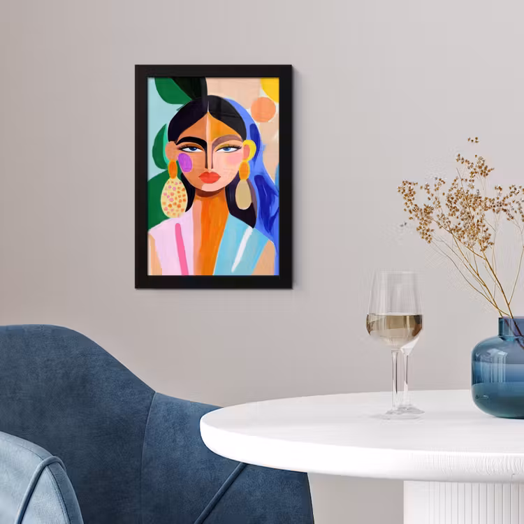 Poster met lijst - Portret - Vrouw - Modern — 4