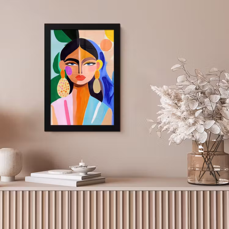 Poster met lijst - Portret - Vrouw - Modern — 5