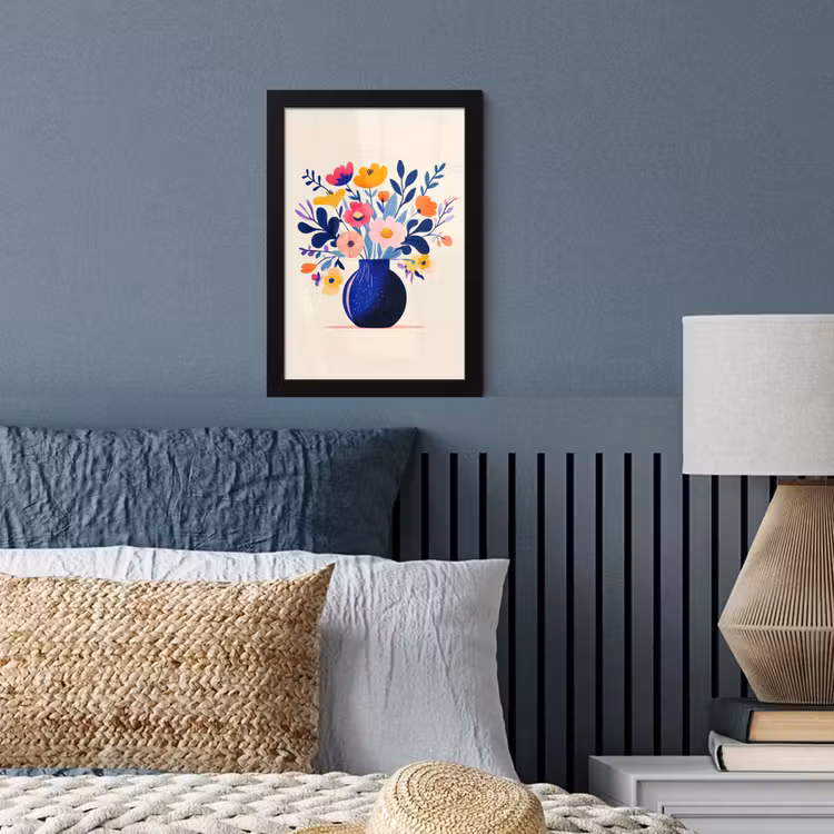 Poster met lijst - Vaas - Bloemen - Boeket — 3