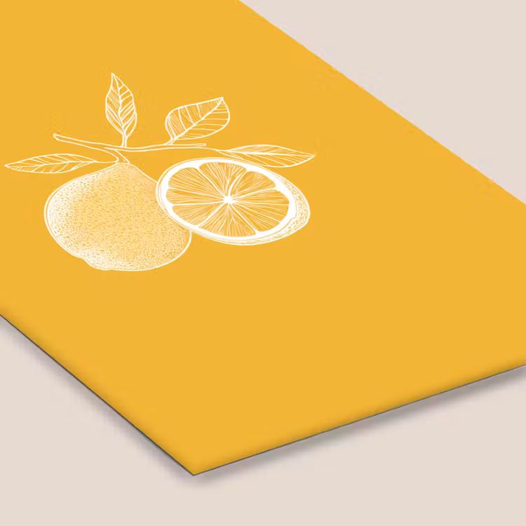 Poster met lijst - Citroenen - Illustratie - Minimalistisch - Geel — 7