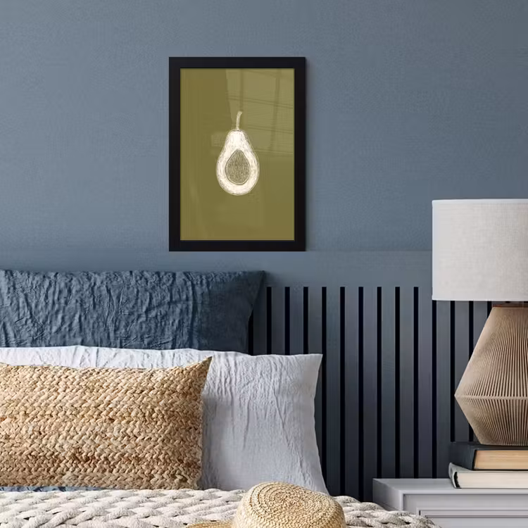 Poster met lijst - Avocado - Minimalistisch - Illustratie - Groen — 3