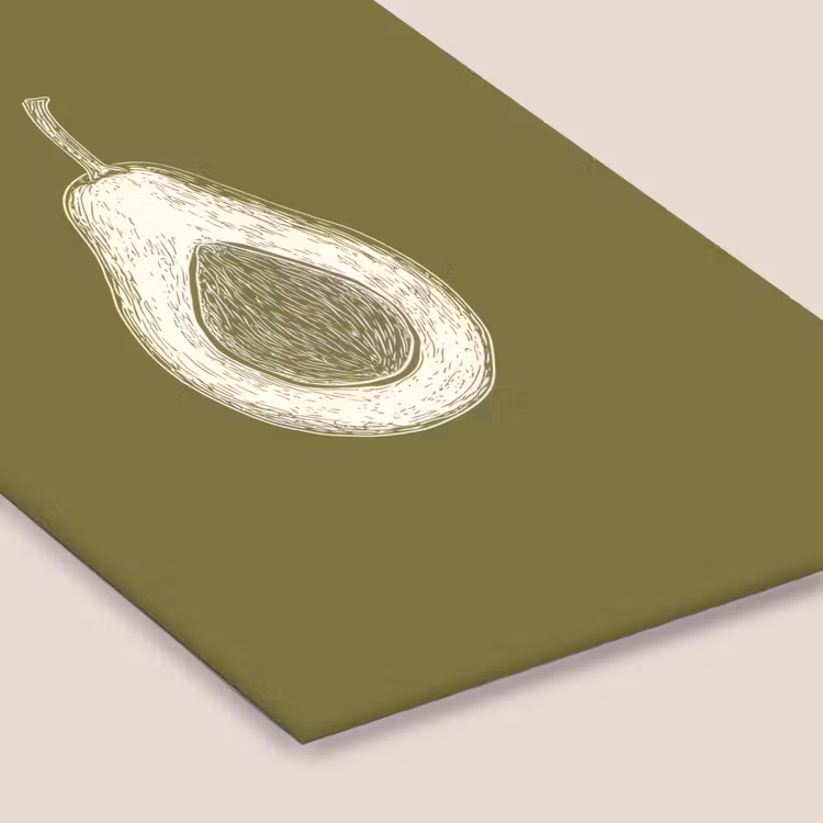 Poster met lijst - Avocado - Minimalistisch - Illustratie - Groen — 7