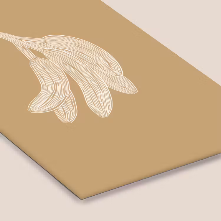 Poster met lijst - Bananen - Beige - Lijntekening - Minimalistisch — 7