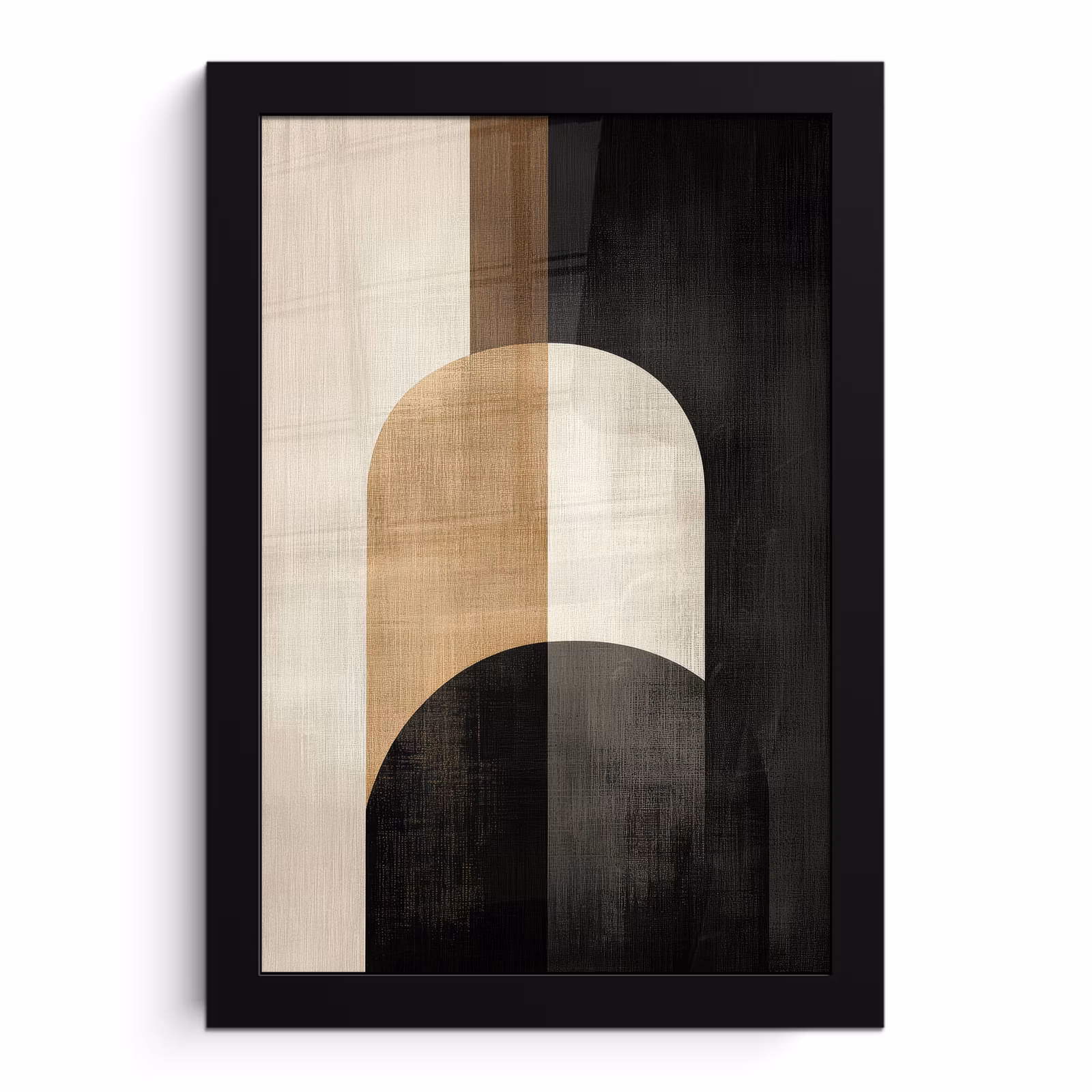 Poster met lijst - Geometrische - Vormen - Wit — 1