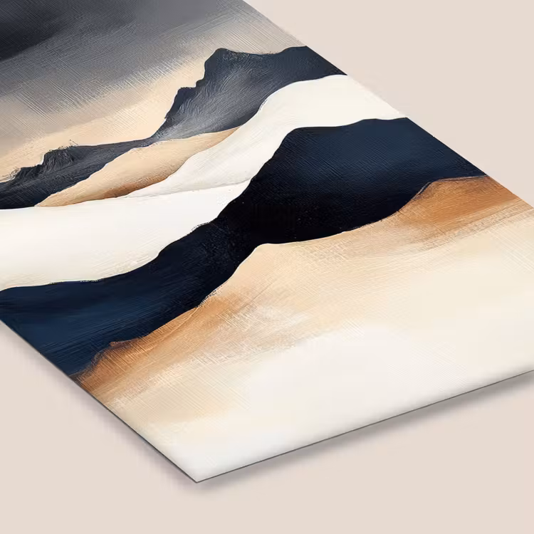Poster met lijst - Bergen - Donkerblauw - Landschap — 7