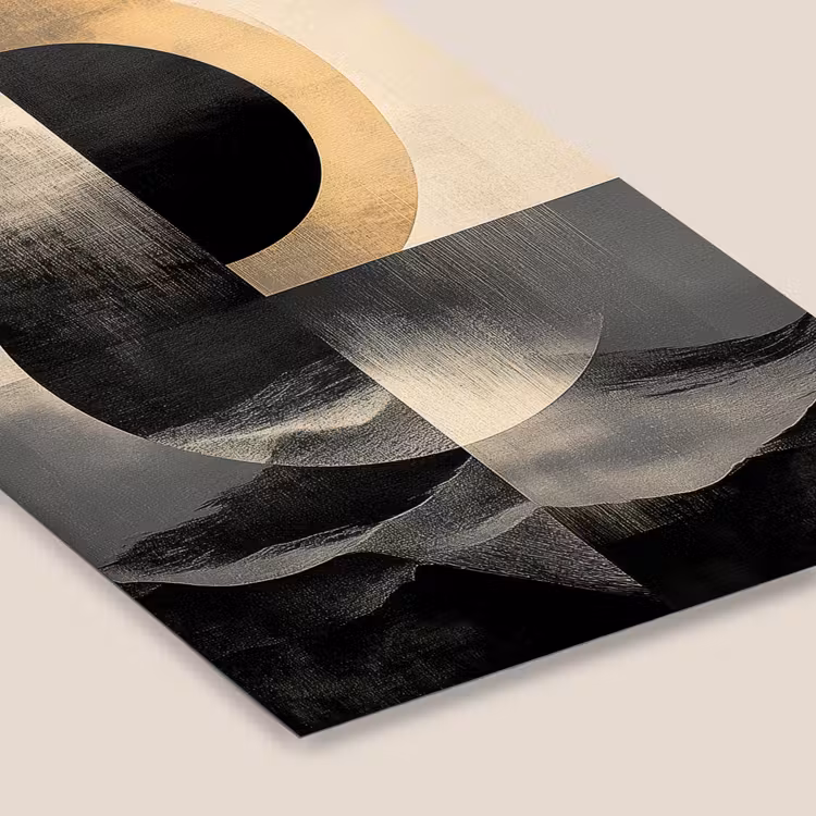 Poster met lijst - Cirkels - Schaduw - Abstract — 7