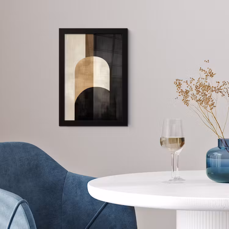 Poster met lijst - Geometrische - Vormen - Wit — 4