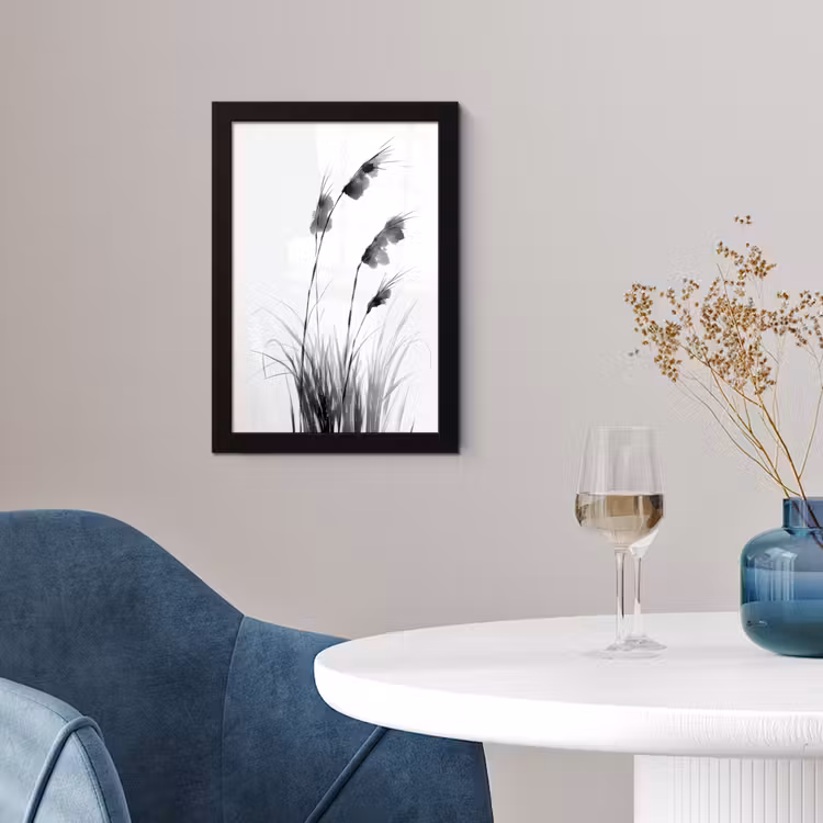 Poster met lijst - Minimalistisch - Stelen - Wit — 4