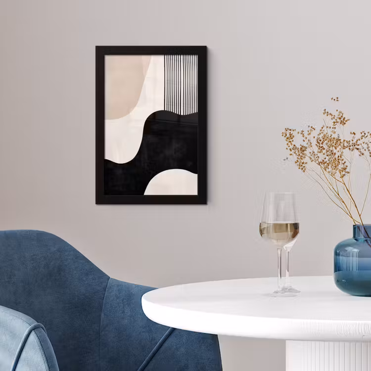 Poster met lijst - Abstract - Japandi - Beige - Modern — 4