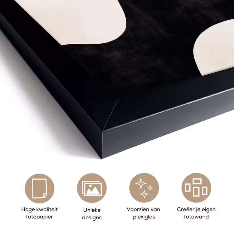 Poster met lijst - Abstract - Japandi - Beige - Modern — 6