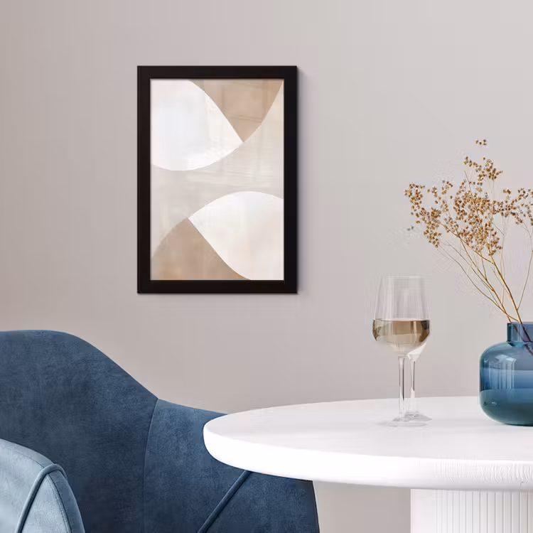 Poster met lijst - Bruin - Japandi - Abstract — 4