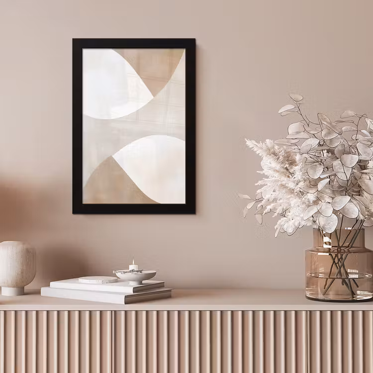 Poster met lijst - Bruin - Japandi - Abstract — 5