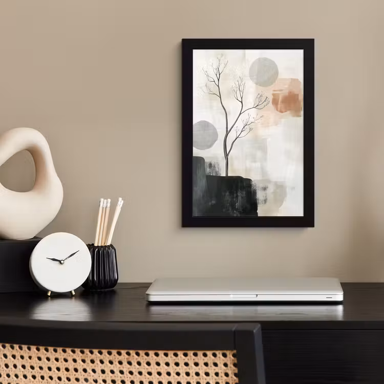 Poster met lijst - Wabi sabi - Beige - Plant — 2