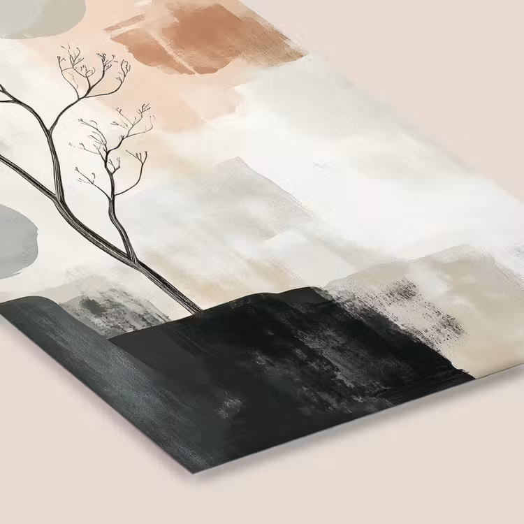 Poster met lijst - Wabi sabi - Beige - Plant — 7