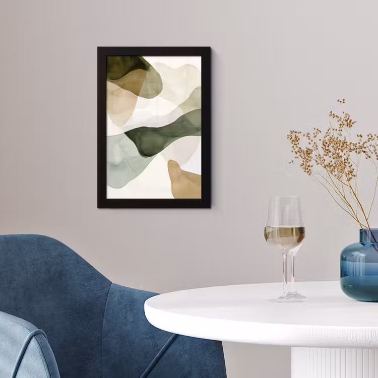 Poster met lijst - Japandi - Abstract - Groen — 4