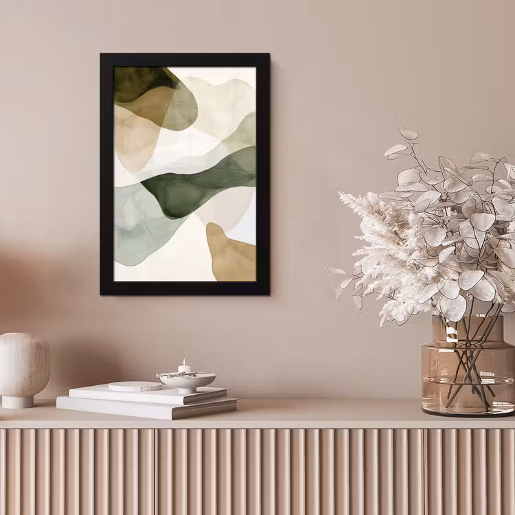Poster met lijst - Japandi - Abstract - Groen — 5