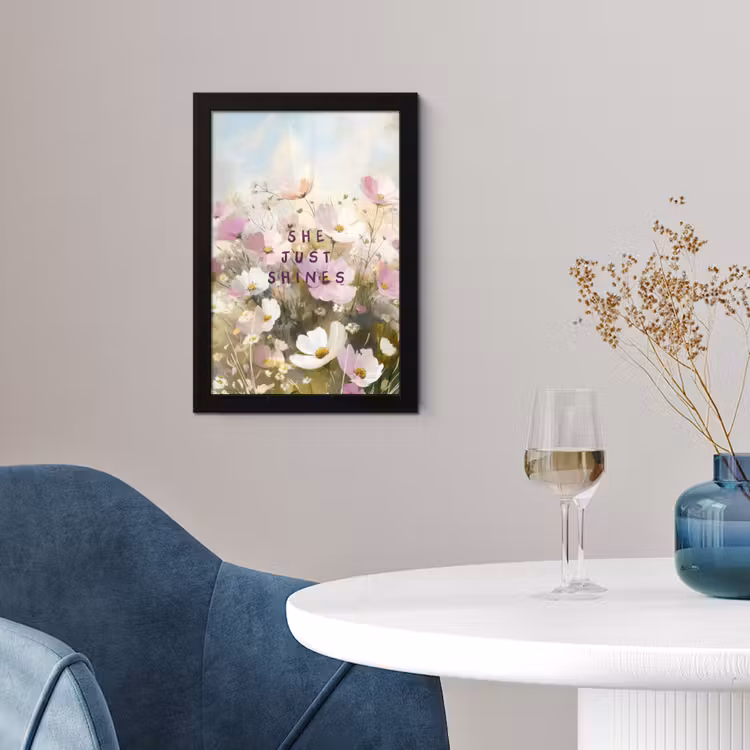Poster met lijst - Quote - Bloemen - Schilderachtig — 4