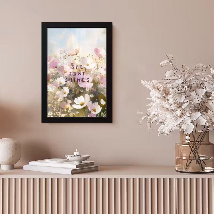 Poster met lijst - Quote - Bloemen - Schilderachtig — 5