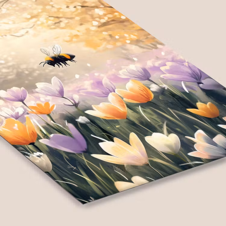 Poster met lijst - Viooltjes - bij - Zonlicht — 7