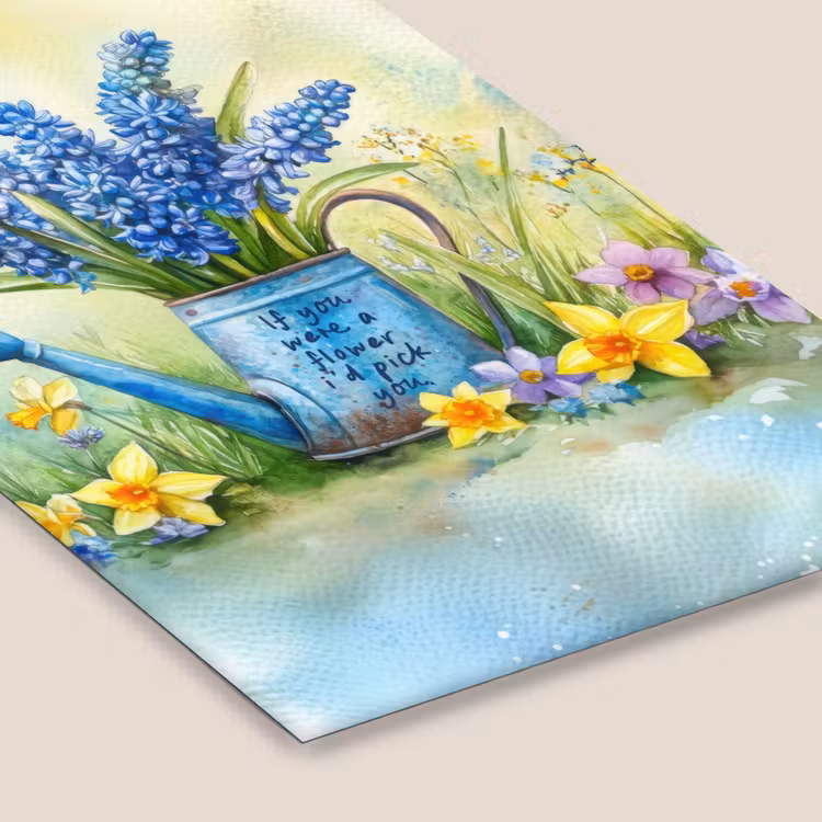 Poster met lijst - Lavendelbloemen - Quote - Gieter — 7
