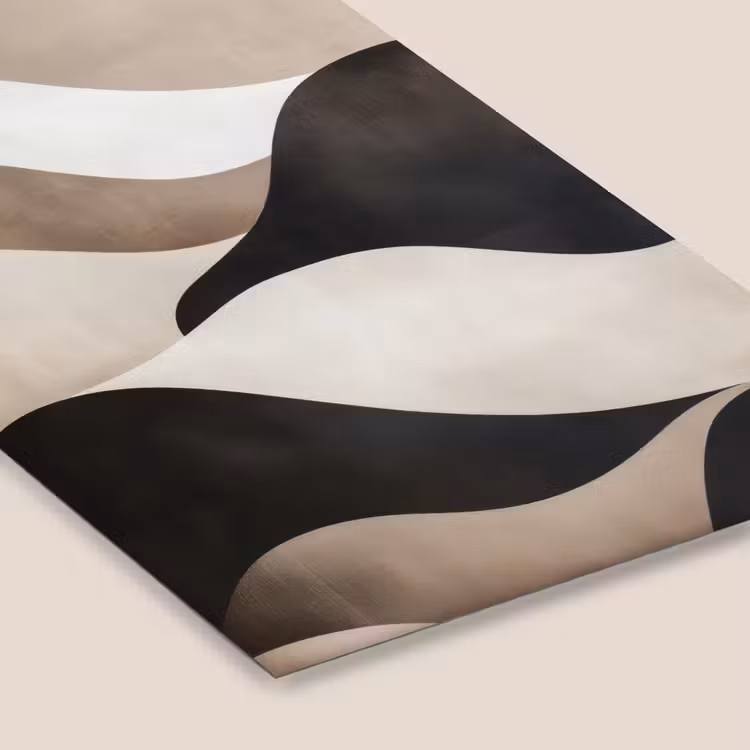 Poster met lijst - Golven - Abstract - Beige — 7
