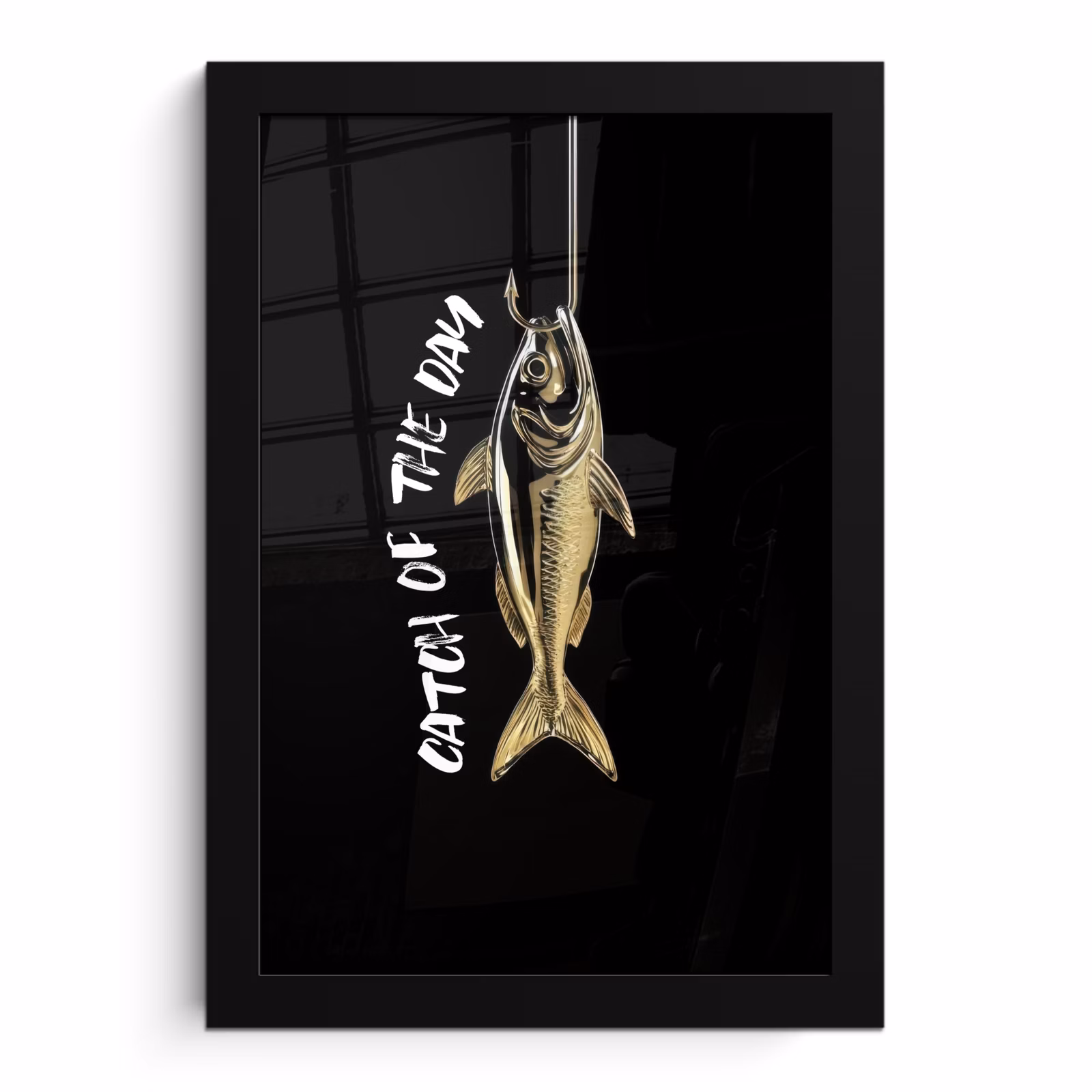 Poster met lijst - Catch of The Day Gouden Vis — 1
