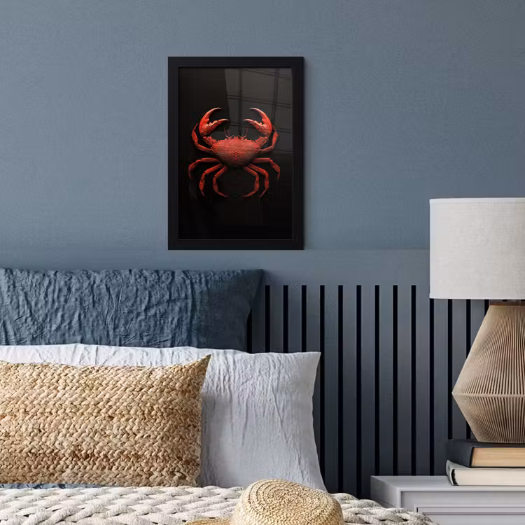 Poster met lijst - Rode Krab — 3