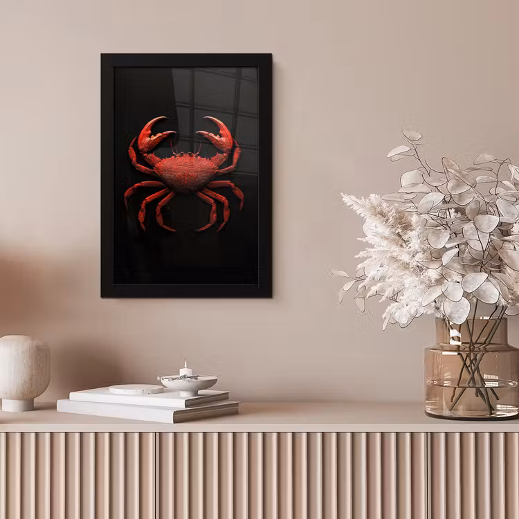 Poster met lijst - Rode Krab — 5