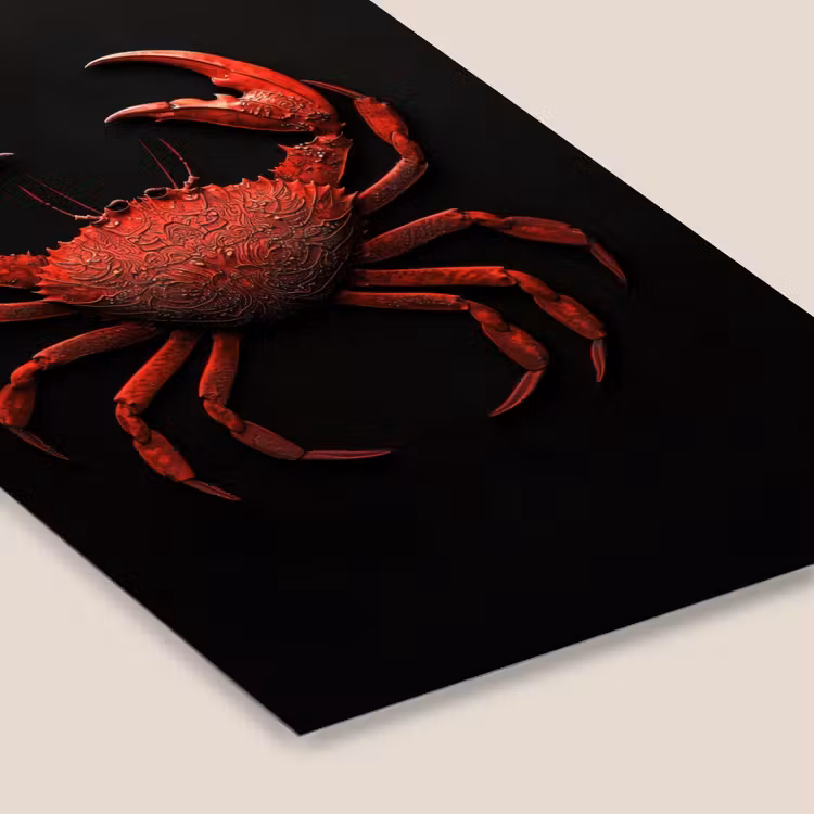 Poster met lijst - Rode Krab — 7