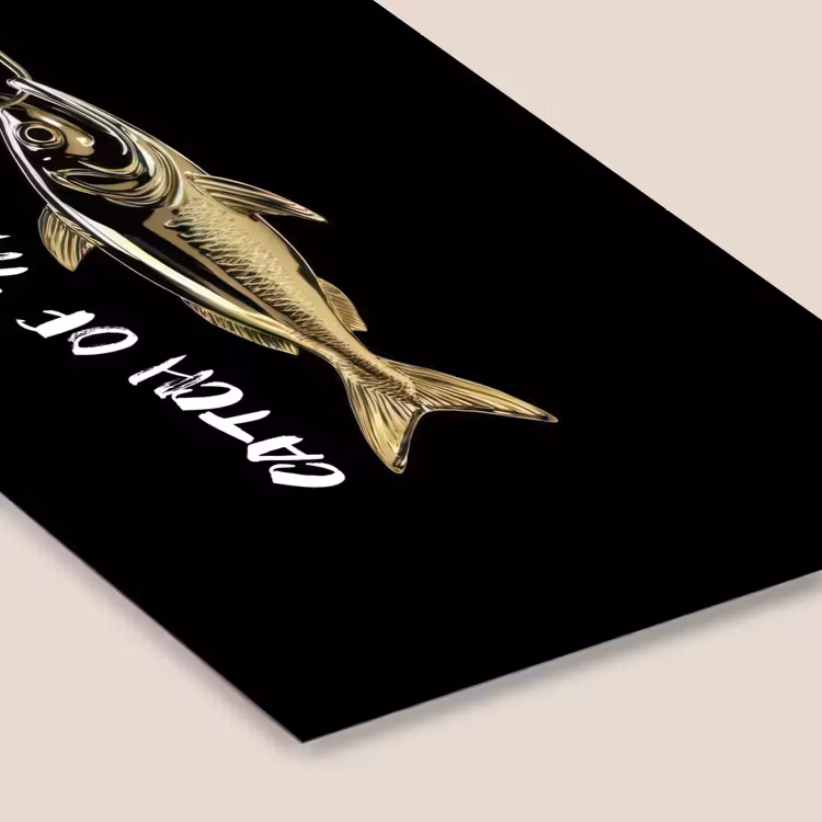 Poster met lijst - Catch of The Day Gouden Vis — 7