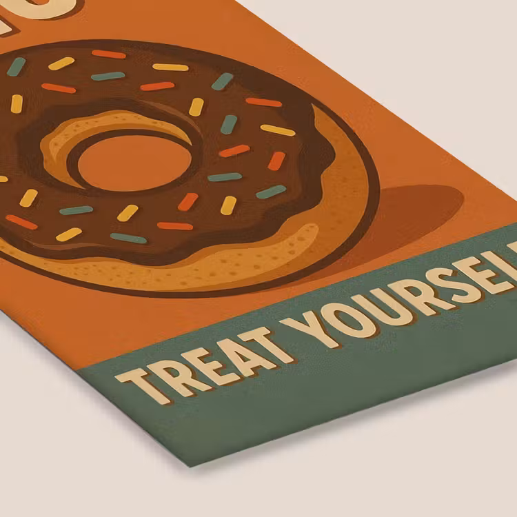 Poster met lijst - Donut - Spikkels - Kleurrijk - Quote — 7
